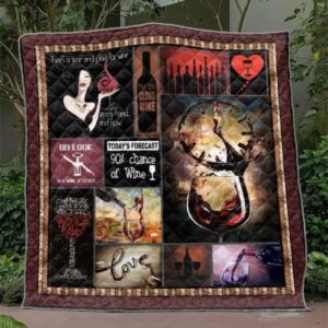 Wine Time Quilt Blanket Tm99  Quilt